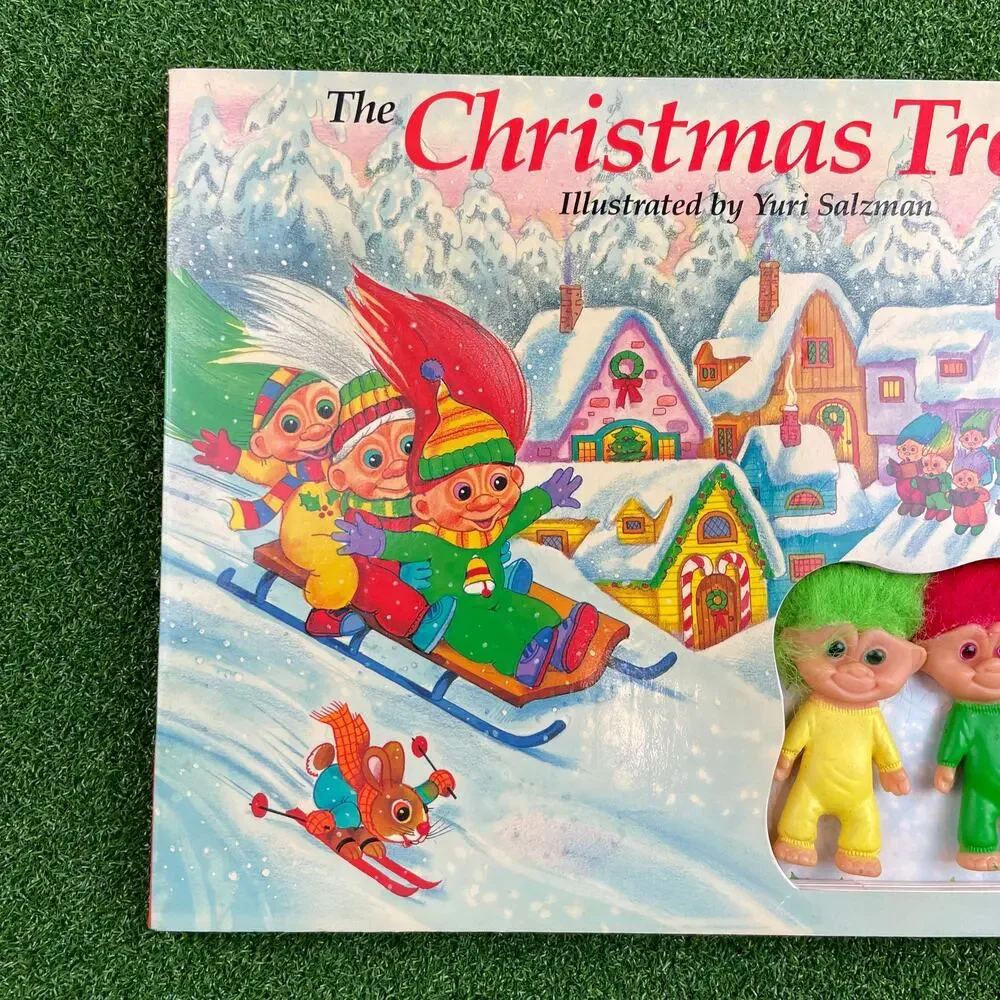 1992 The Christmas Trolls With Small Trolls Illustrated By Yuri Salzman Fun Book